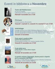Gli eventi del mese di Novembre in biblioteca a Campo