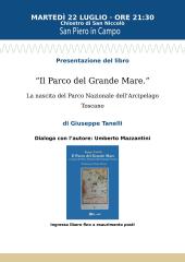 A San Piero la presentazione de “Il Parco del Grande Mare” di Beppe Tanelli
