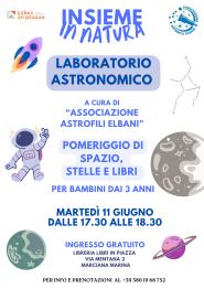 "Insieme in Natura" - Alla libreria Libri in Piazza il laboratorio Astronomico