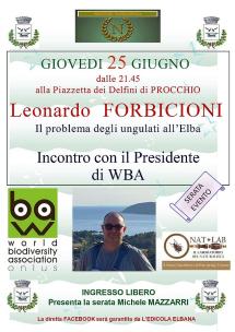 Il problema degli ungulati all'Elba: a Procchio una conferenza con Leonardo Forbicioni