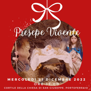 Il presepe vivente nel cortile della Chiesa di San Giuseppe