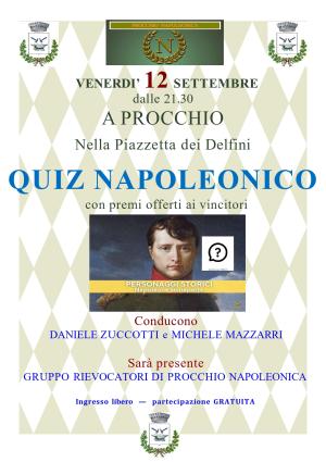 Nuovo Quiz Napoleonico a Procchio
