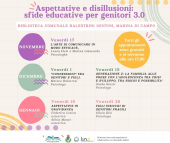 In biblioteca un ciclo di incontri "Aspettative e disillusioni: sfide educative per genitori 3.0"