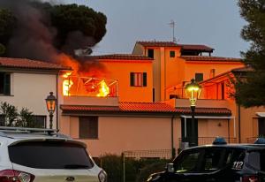 Incendio in un appartamento a Marciana Marina