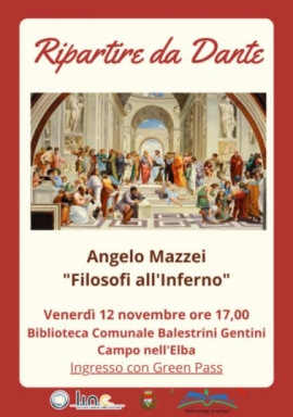 In biblioteca a Campo Angelo Mazzei e i filosofi nella Divina Commedia