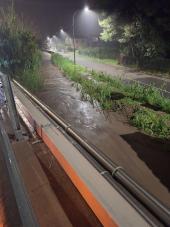 Forte pioggia sul campese, allagata la loc. Vapelo, a rischio straripamento il Fosso degli Alzi