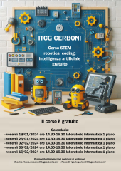 Corso di robotica all'ITCG Cerboni