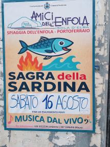 Sagra della Sardina sulla spiaggia dell'Enfola