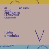 Autorə in Vantina 2025 – Settimo incontro: Italia omofoba