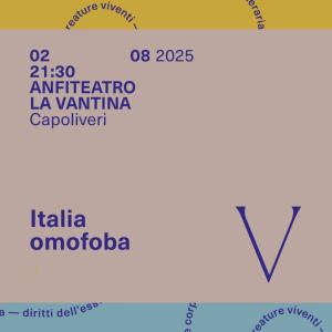 Autorə in Vantina 2025 – Settimo incontro: Italia omofoba