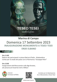 A Marina di Campo l'inaugurazione del monumento dedicato a Teseo Tesei