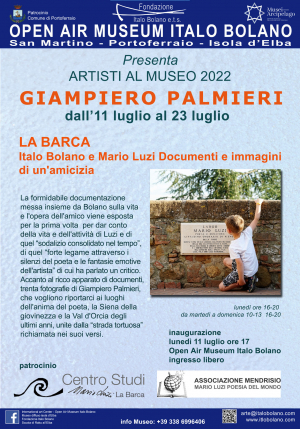Giampiero Palmieri espone all’Open Air Museum Italo Bolano