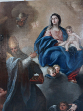 La tela del '600 della Madonna col Bambino e Santi è tornata a Capoliveri