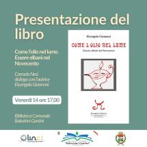 "Come l'olio nel lume" - In biblioteca a Campo la presentazione del nuovo libro di Elyangela Giannoni