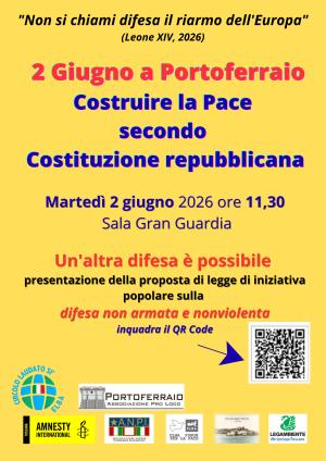 La Festa della Repubblica: Iniziativa il 2 Giugno ore 11,30 alla sala Gran Guardia