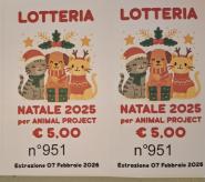 Ancora alcuni biglietti disponibili per la lotteria di Animal Project