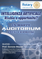 "Intelligenza Artificiale, rischio o opportunità?" una lezione del Prof. Daniele Mazzei per gli studenti del Cerboni
