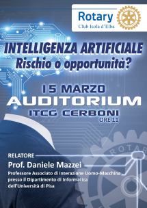 "Intelligenza Artificiale, rischio o opportunità?" una lezione del Prof. Daniele Mazzei per gli studenti del Cerboni