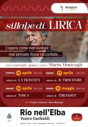 Al Teatro Garibaldi di Rio nell’Elba “Sillabe di lirica”