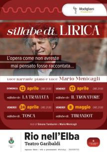 Al Teatro Garibaldi di Rio nell’Elba “Sillabe di lirica”