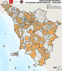 Prova di emergenza meteo in Toscana (aderiscono anche alcuni comuni elbani)