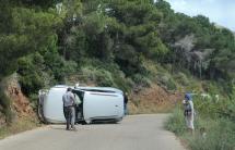 Incidente  stradale sulla Falconaia