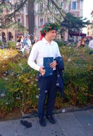 Le congratulazioni dell'Atletica Isola d'Elba a Giacomo Barsotti per la laurea in Scienze Motorie