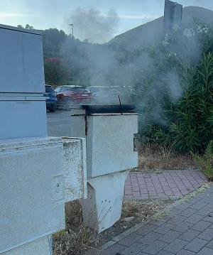 Principio d'incendio a Rio Marina, prende fuoco un contatore elettrico