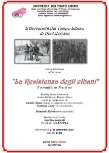“La Resistenza degli elbani”, il 28 settembre il reading teatrale-musicale all’Hotel Airone