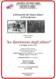 “La Resistenza degli elbani”, il 28 settembre il reading teatrale-musicale all’Hotel Airone