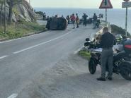 Incidente tra un’auto e una moto sulla provinciale tra Pomonte e Chiessi