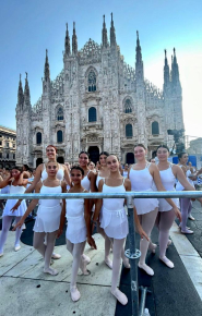 Ballo in bianco, le allieve di DanzaMania all'evento di 'On Dance' con Roberto Bolle