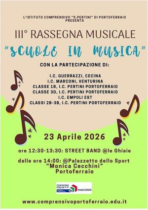 Domani a Portoferraio la III° Rassegna Musicale "Scuole in Musica"