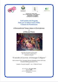 Patto per la lettura, prossimo appuntamento il 20 agosto alla Pinacoteca Foresiana