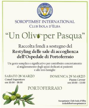 "Un Olivo per Pasqua" a sostegno dell’ospedale di comunità di Portoferraio