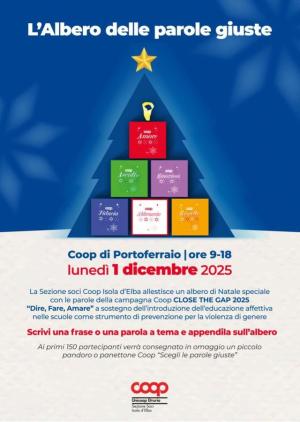 “L’Albero delle parole giuste”, l&#039;iniziativa della Sezione Soci Coop Isola d’Elba