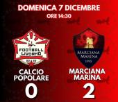Marciana Marina, una squadra che non molla: vittoria importante in casa della capolista