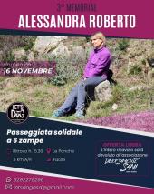 3° Memorial Alessandra Roberto - Passeggiata solidale a 6 zampe