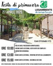 La Festa di Primavera il 27 aprile all’Eremo di Santa Caterina