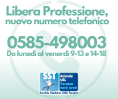Libera professione - Attivato il numero unico per prenotare: è lo 0585 498003