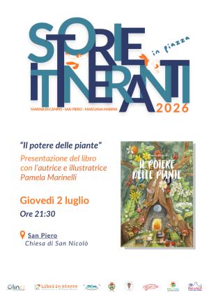 "Il potere delle piante" di Pamela Marinelli a Storie Itineranti in Piazza 2026
