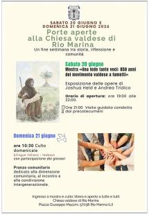 Rio Marina ospita il mini-campo “Essere Chiesa tra cielo e mare” dei giovani valdesi e metodisti
