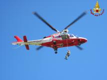 Escursionista in difficoltà sul Monte Capanne, recuperata dall’elicottero dei Vigili del Fuoco