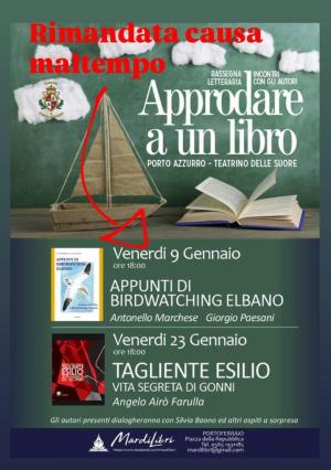 Causa maltempo rimandata la presentazione del libro "Appunti di Birdwatching elbano"