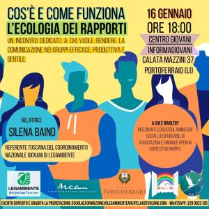 Ecologia dei rapporti nei gruppi di lavoro: un incontro per giovani, volontari, insegnanti ed educatori