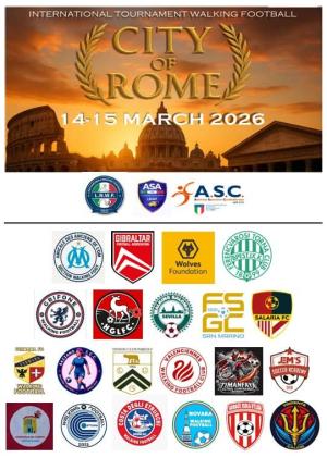 L'Audace Isola d'Elba presente al Torneo internazionale di walking football "Città di Roma"