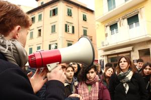 Caffè con vista manifestazione