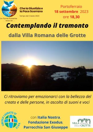“Contemplando il tramonto”, iniziativa il 18 settembre alla Villa romana delle Grotte
