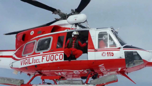 Si infortuna cadendo su un sentiero, recuperato dall&#039;elicottero dei VVFF