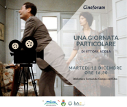 Cineforum in biblioteca, il 12 dicembre "Una giornata particolare" di Ettore Scola